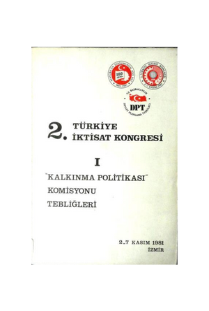 2. Türkiye İktisat Kongresi-I