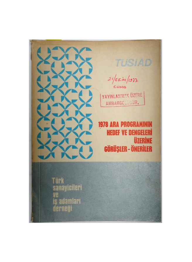1978 Ara Programın Hedef ve Dengeleri