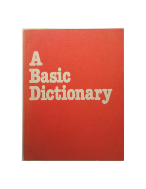 A Basic Dictionary