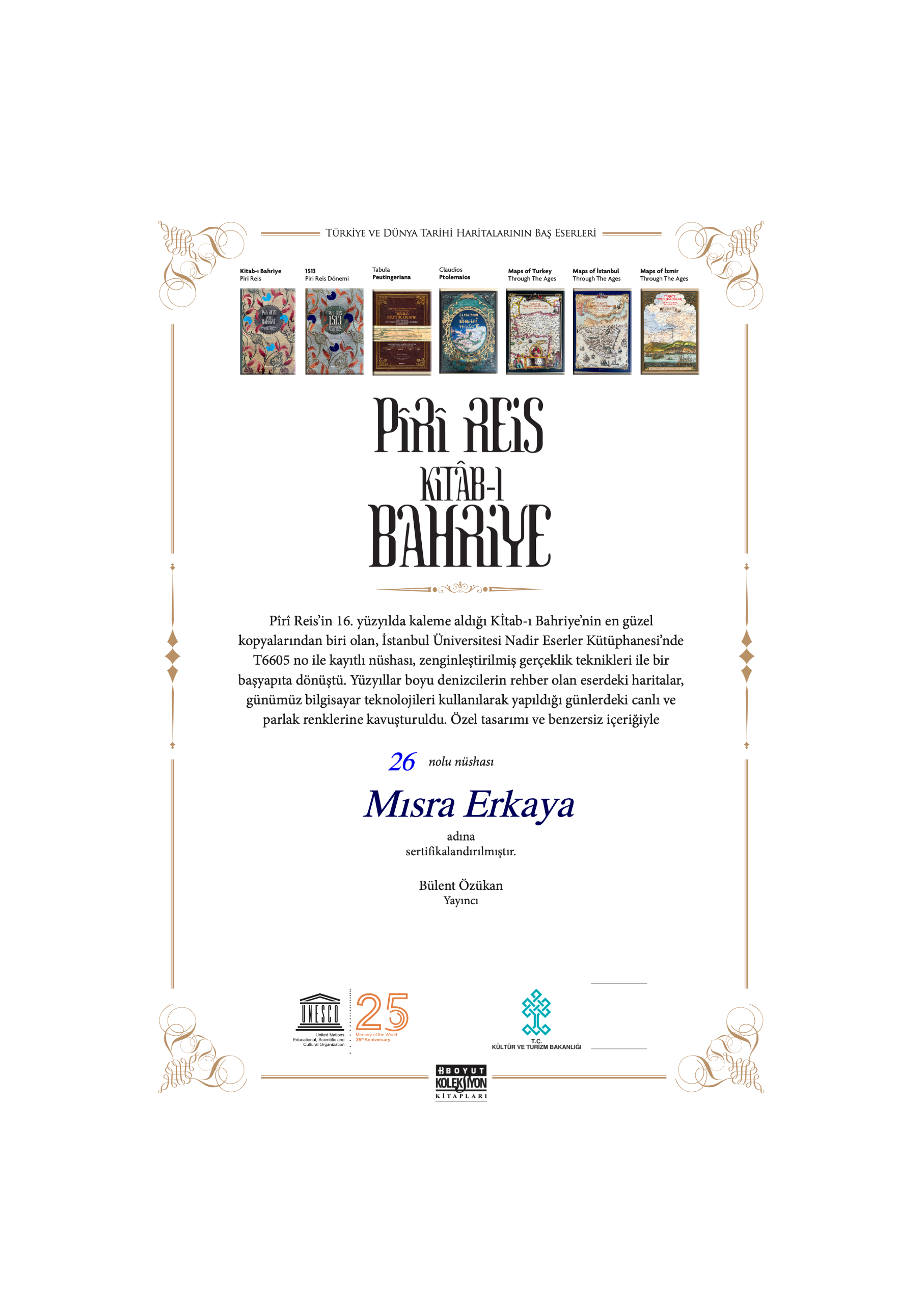 Pîrî Reis Kitâb-ı Bahriye (Denizcilik Kitabı)
