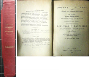 Tauchnitz Pocket Dictionary of the Italian and English Languages