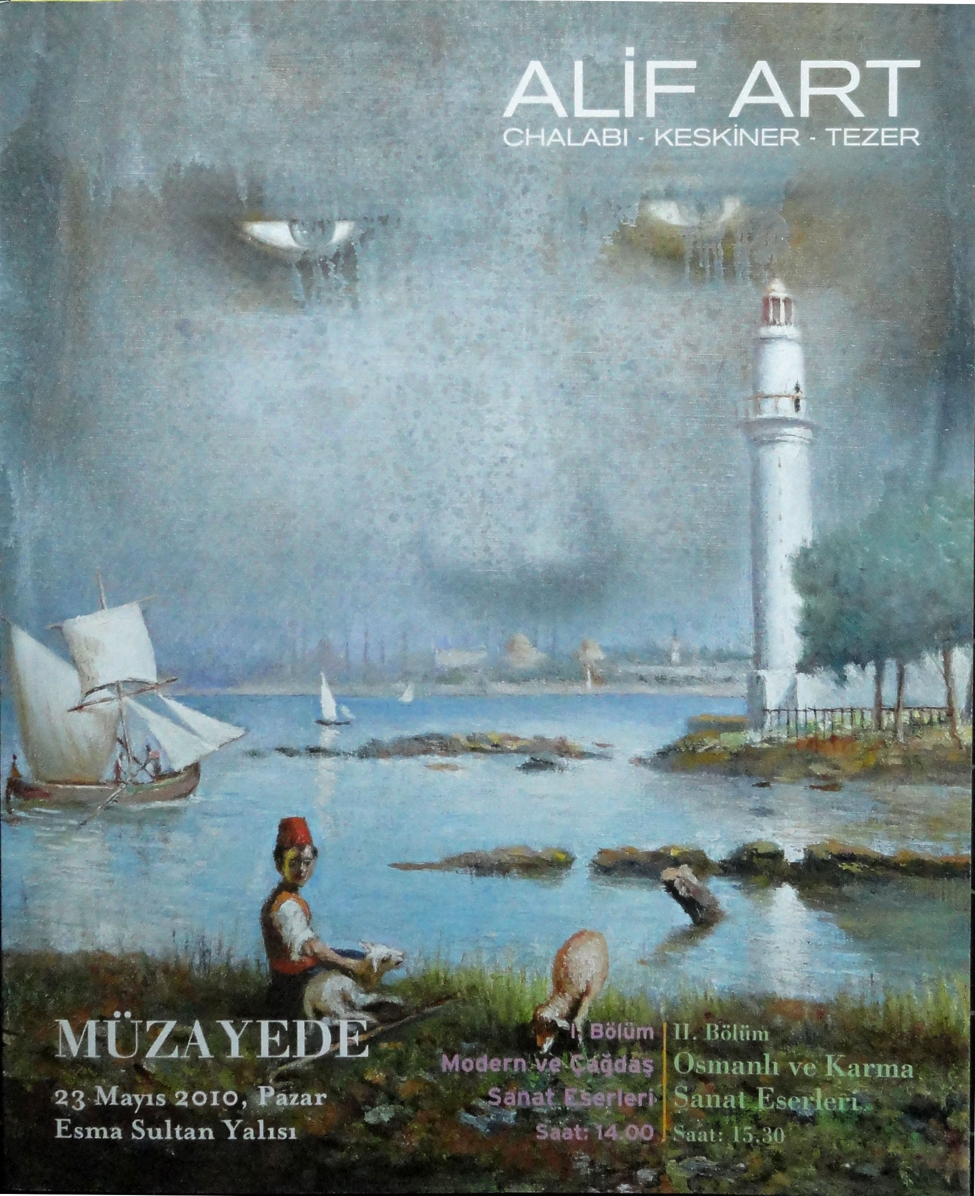 Alif Art  Modern ve Çağdaş Sanat Eserleri Müzayedesi - Osmanlı ve Karma Sanat Eserleri 23 mayıs 2010