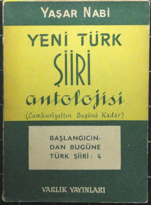 Yeni Türk Şiiri Antolojisi Cumhuriyetten Bugüne Kadar