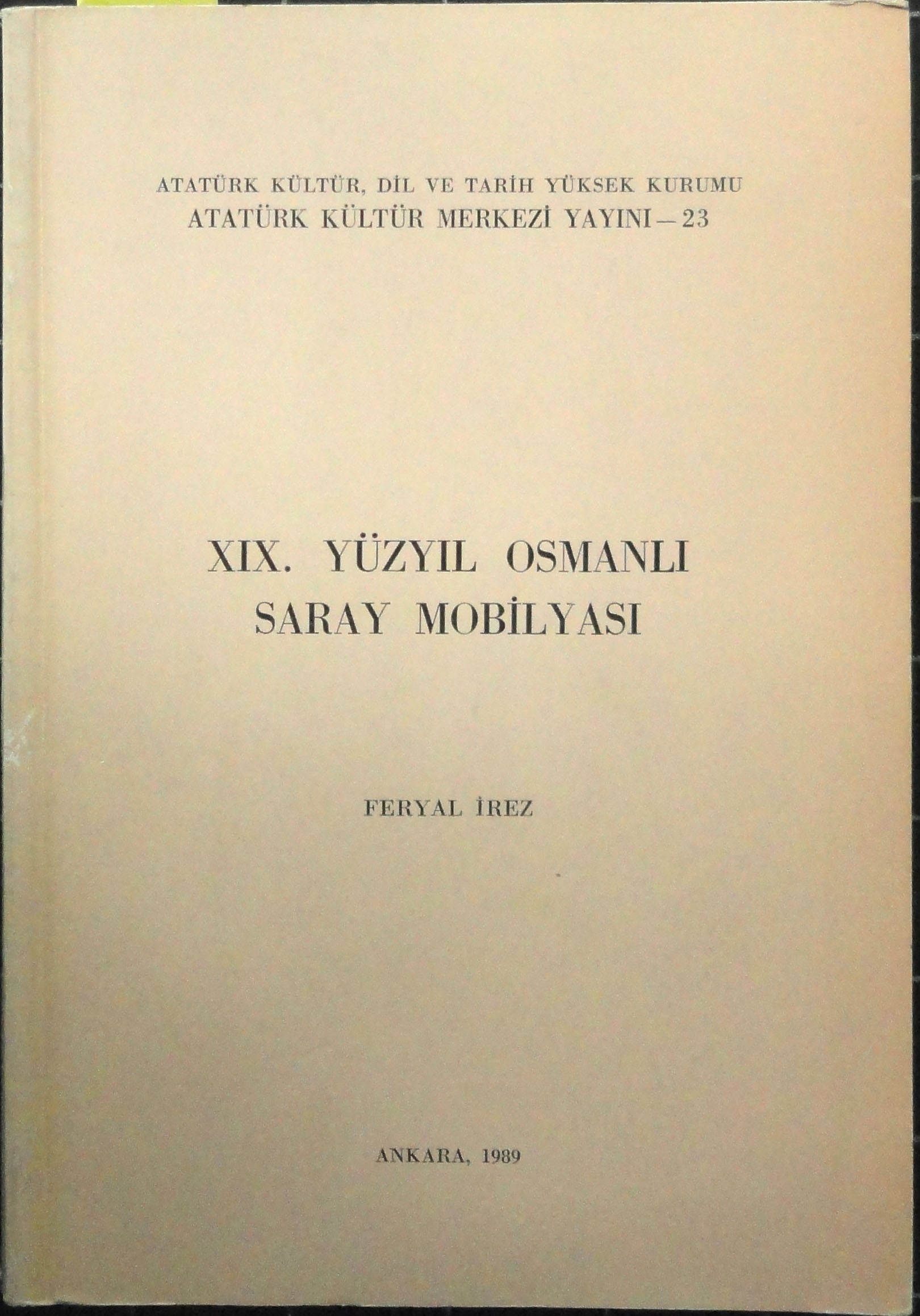 XIX. Yüzyıl Osmanlı Saray Mobilyası