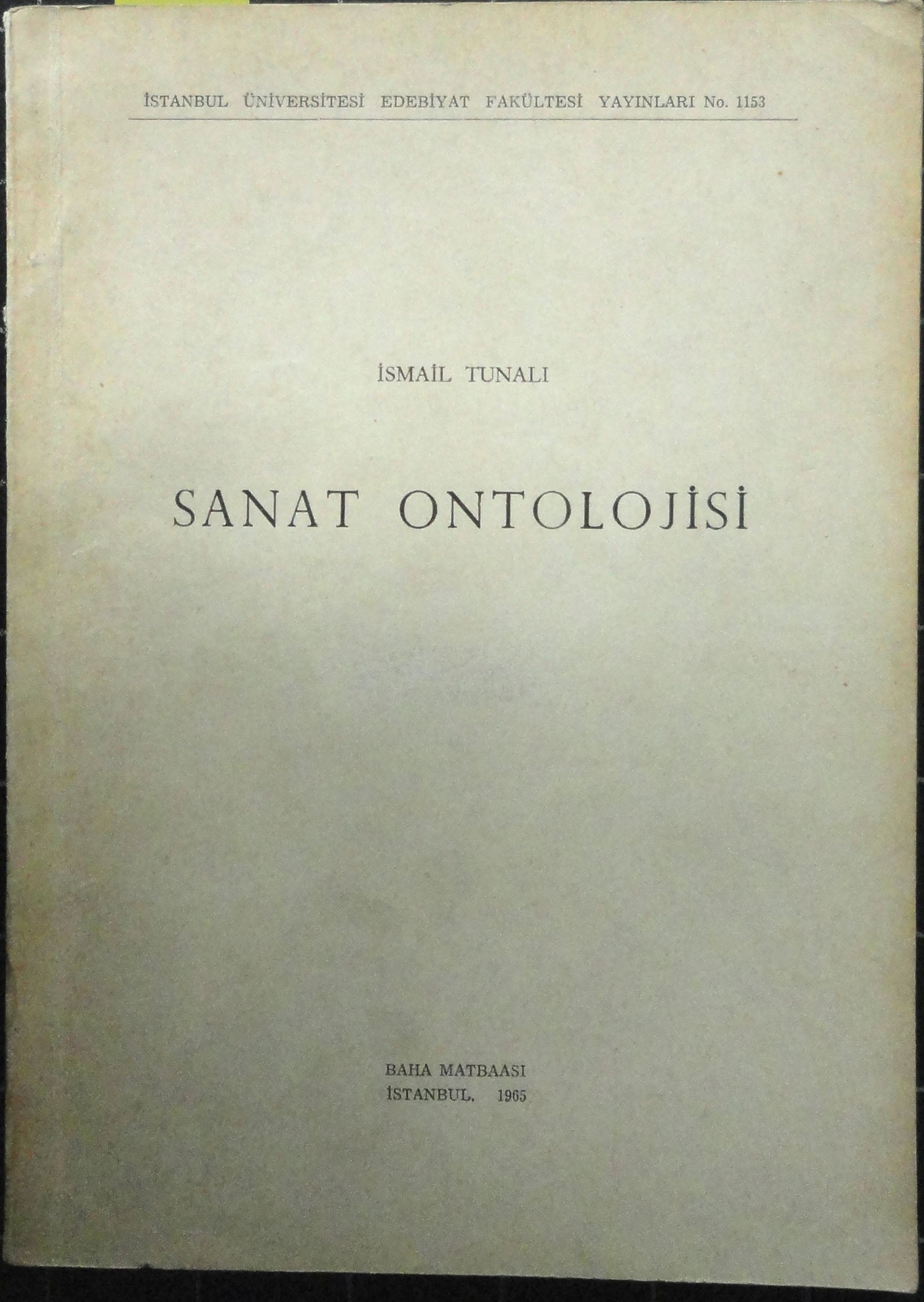 Sanat Ontolojisi
