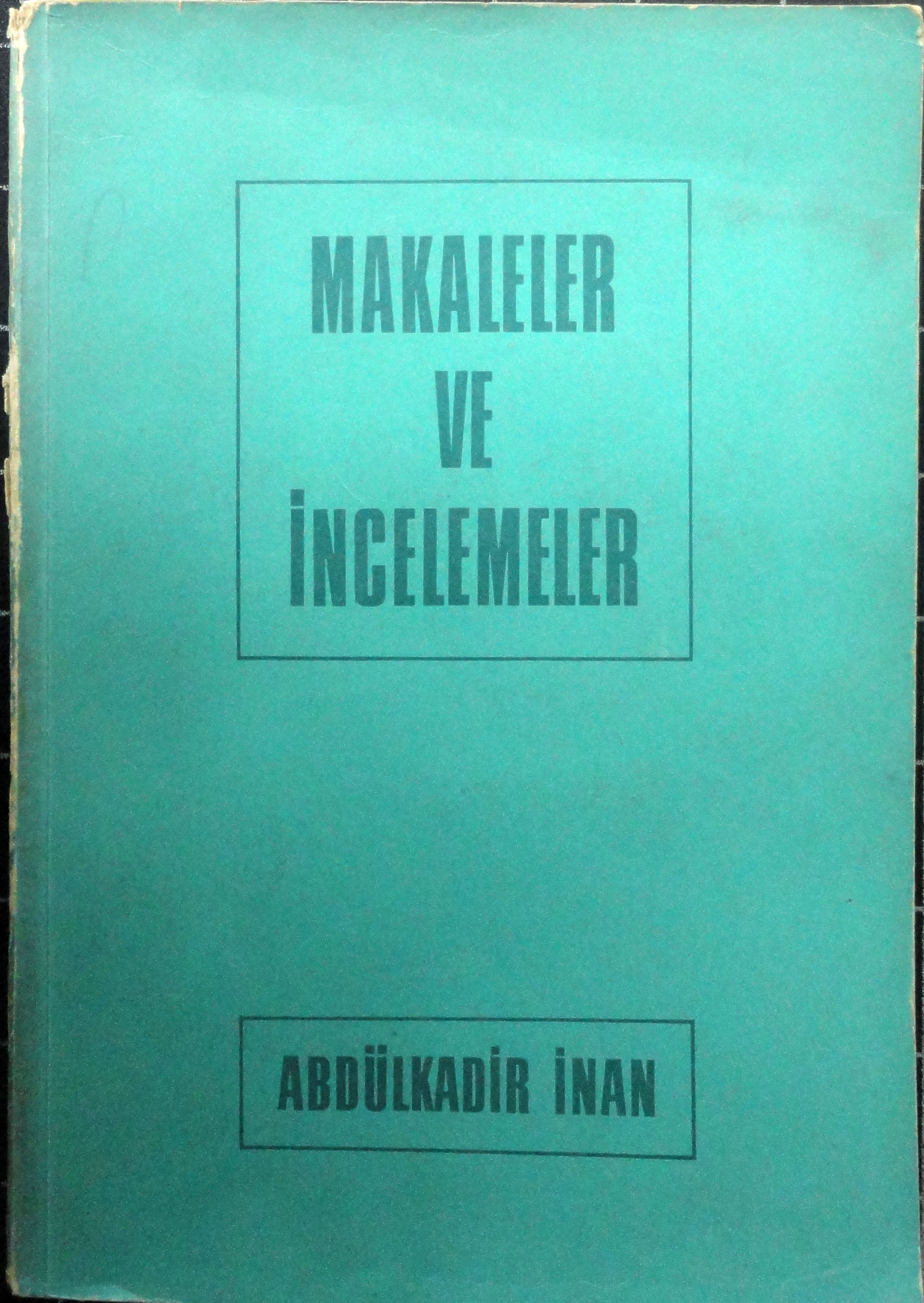 Makaleler ve İncelemeler