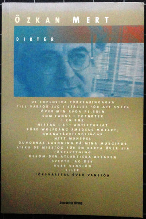 Dikter<br>Försvarstal Över Vansjön<br>İşveççeye çevrilmiş Şiirler