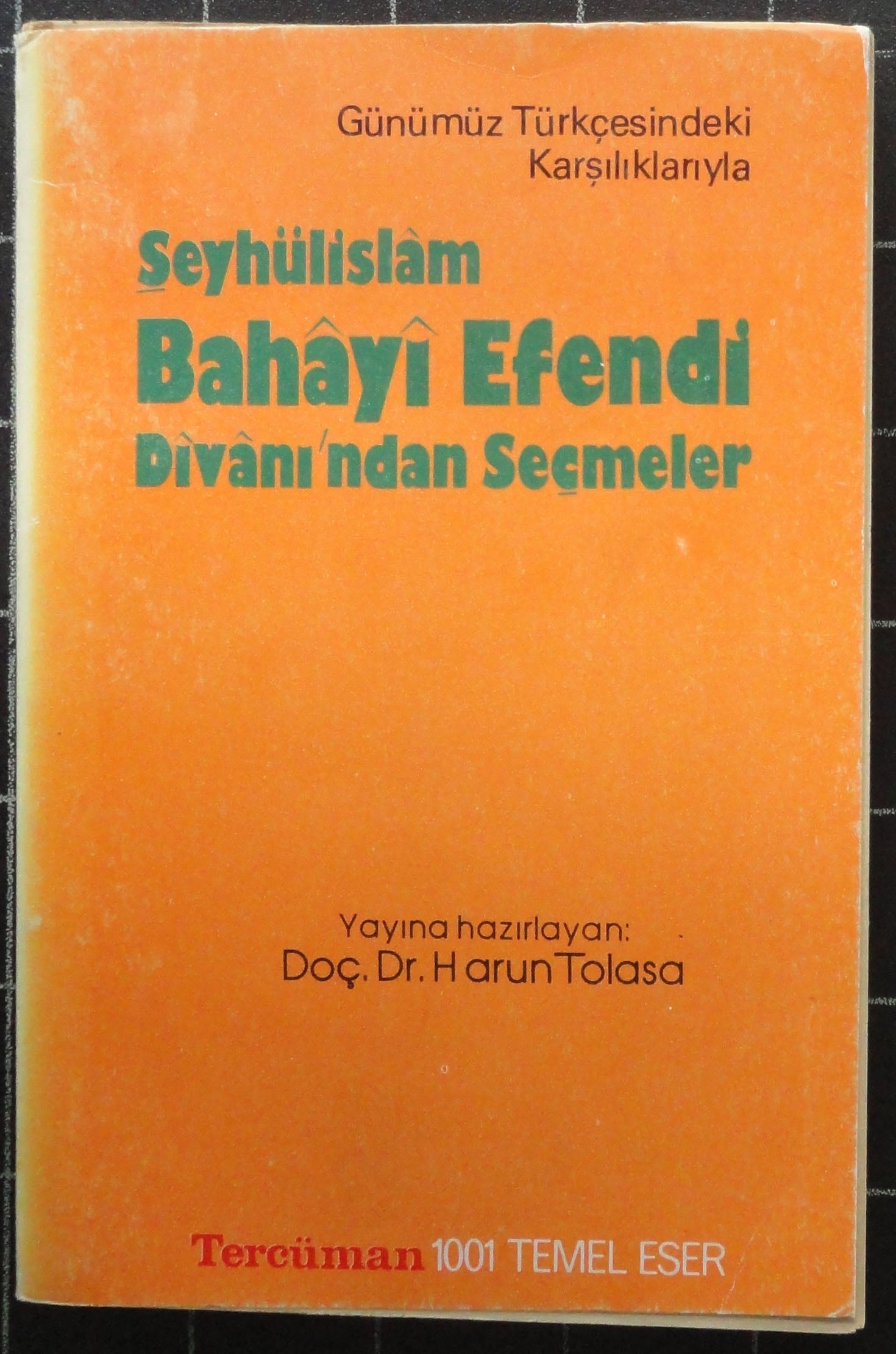 Şeyhülislam Bahayi Efendi Divanı'ndan Seçmeler