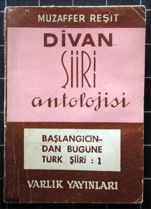 Divan Şiiri Antolojisi Başlangıcından Bugüne Türk Şiiri 1