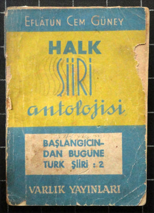 Halk Şiiri Antolojisi Başlangıcından Bugüne Türk Şiiri 2