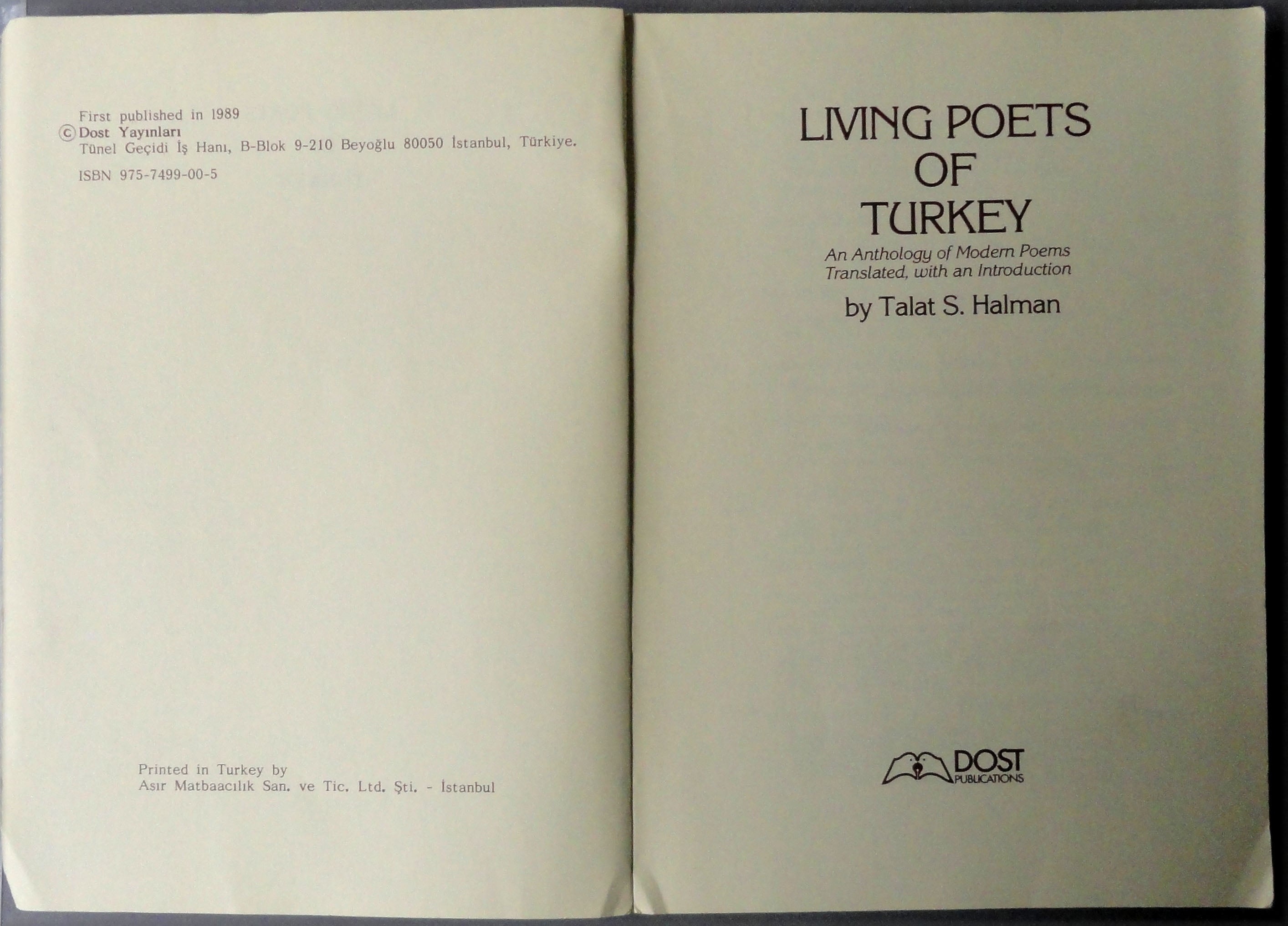 Living Poets Of Turkey