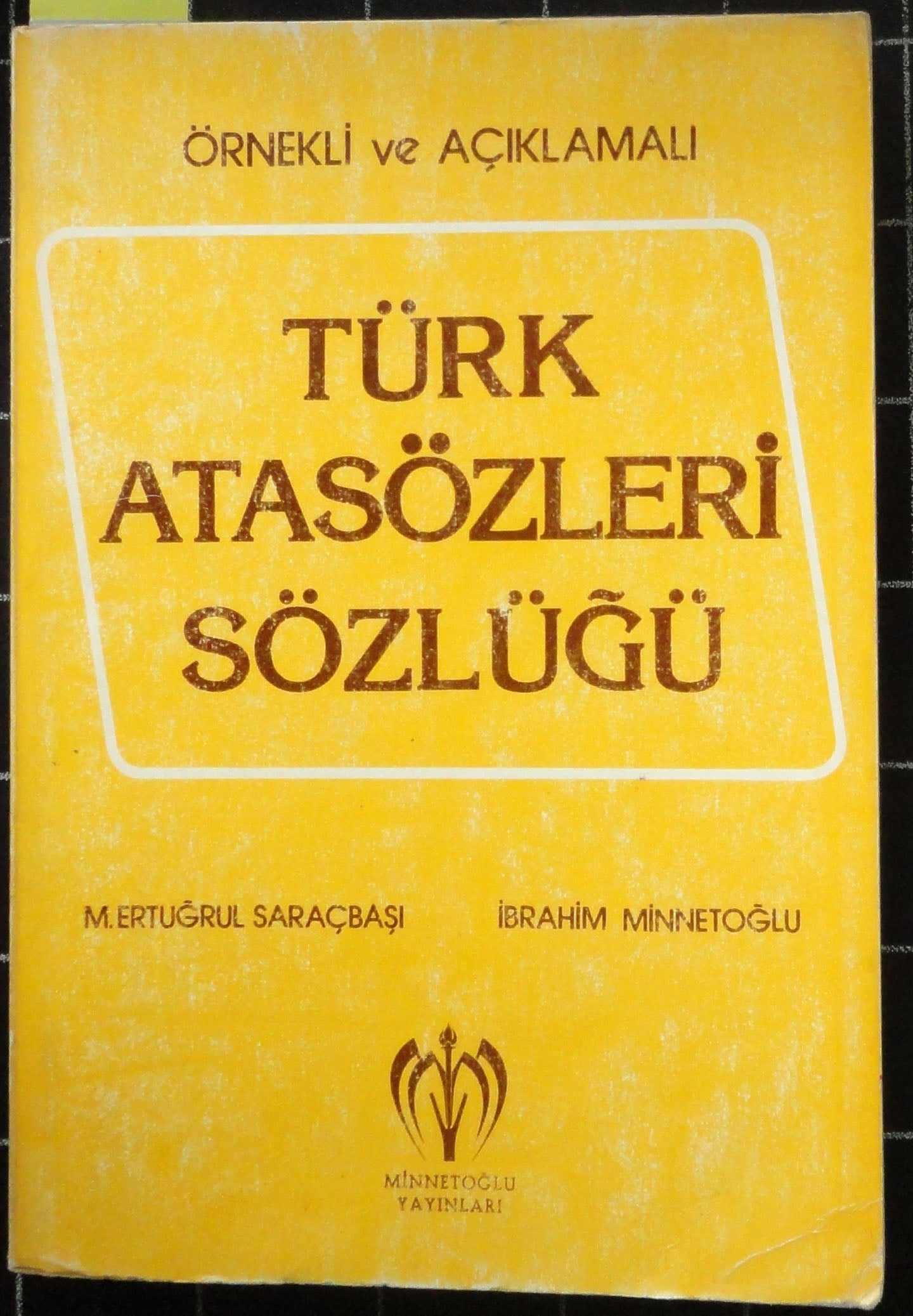 Örnekli ve Açıklamalı Türk Atasözleri Sözlüğü