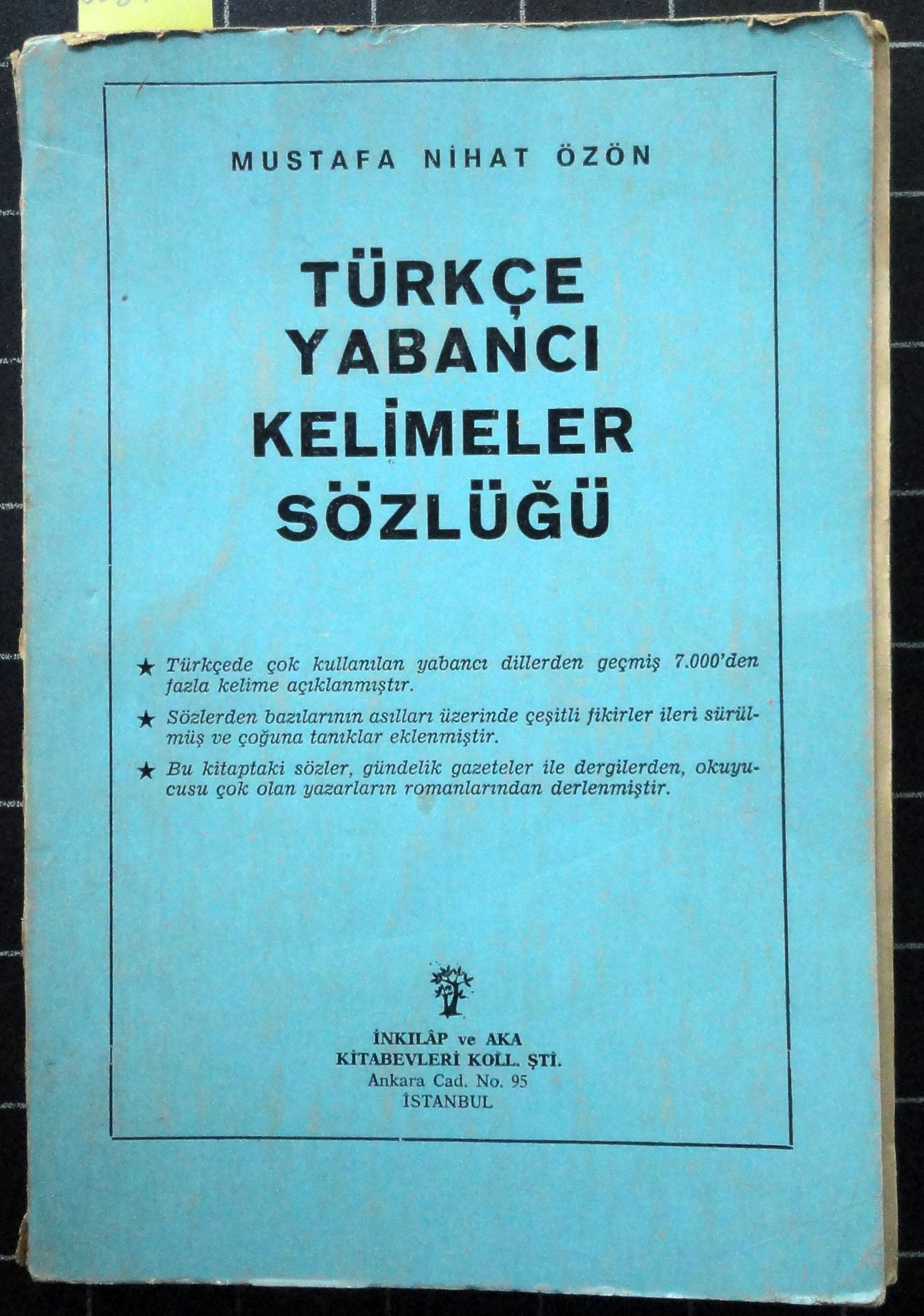 Türkçe Yabancı Kelimeler Sözlüğü