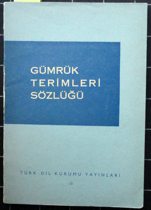 Gümrük Terimleri Sözlüğü