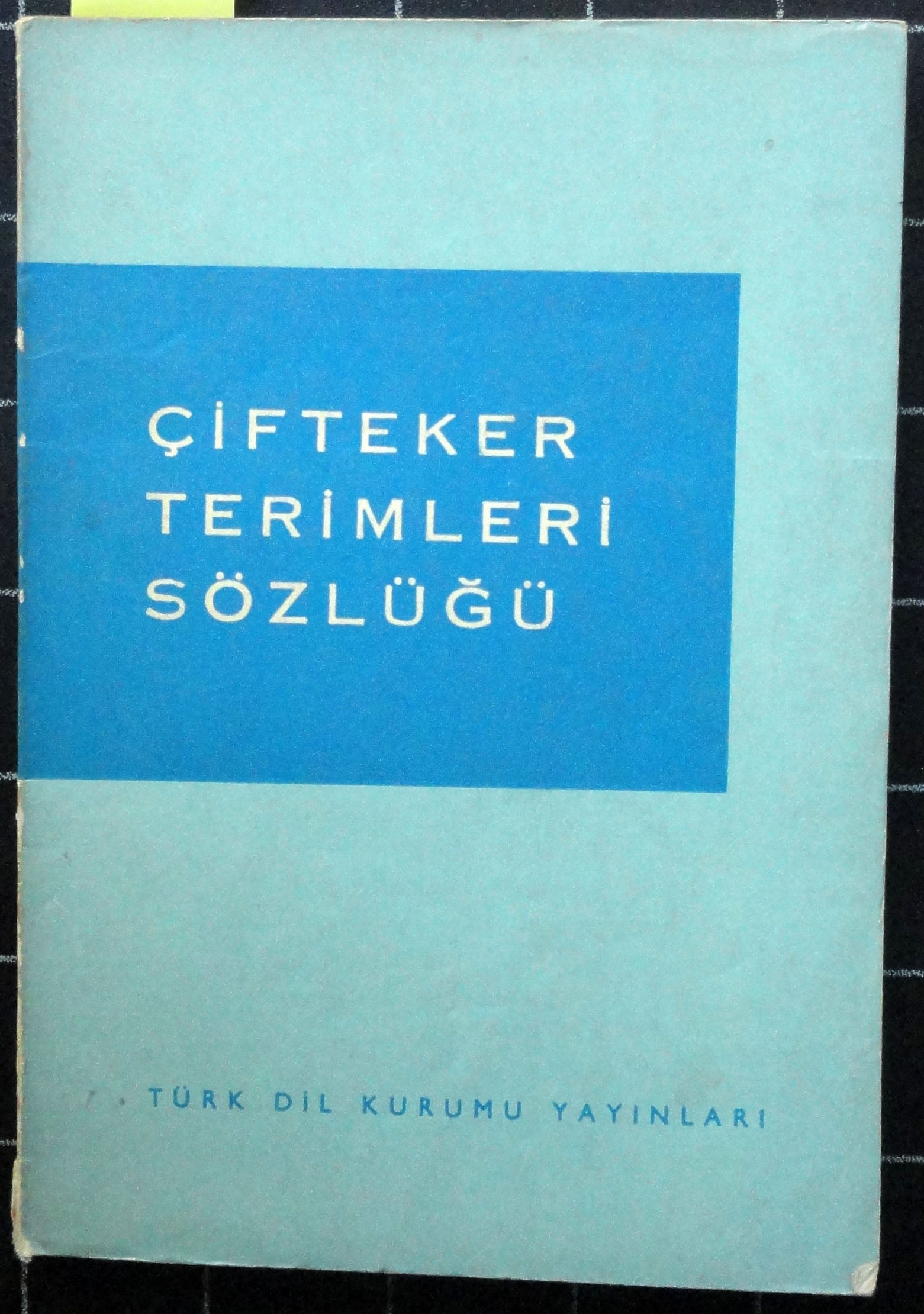 Çifteker Terimleri Sözlüğü