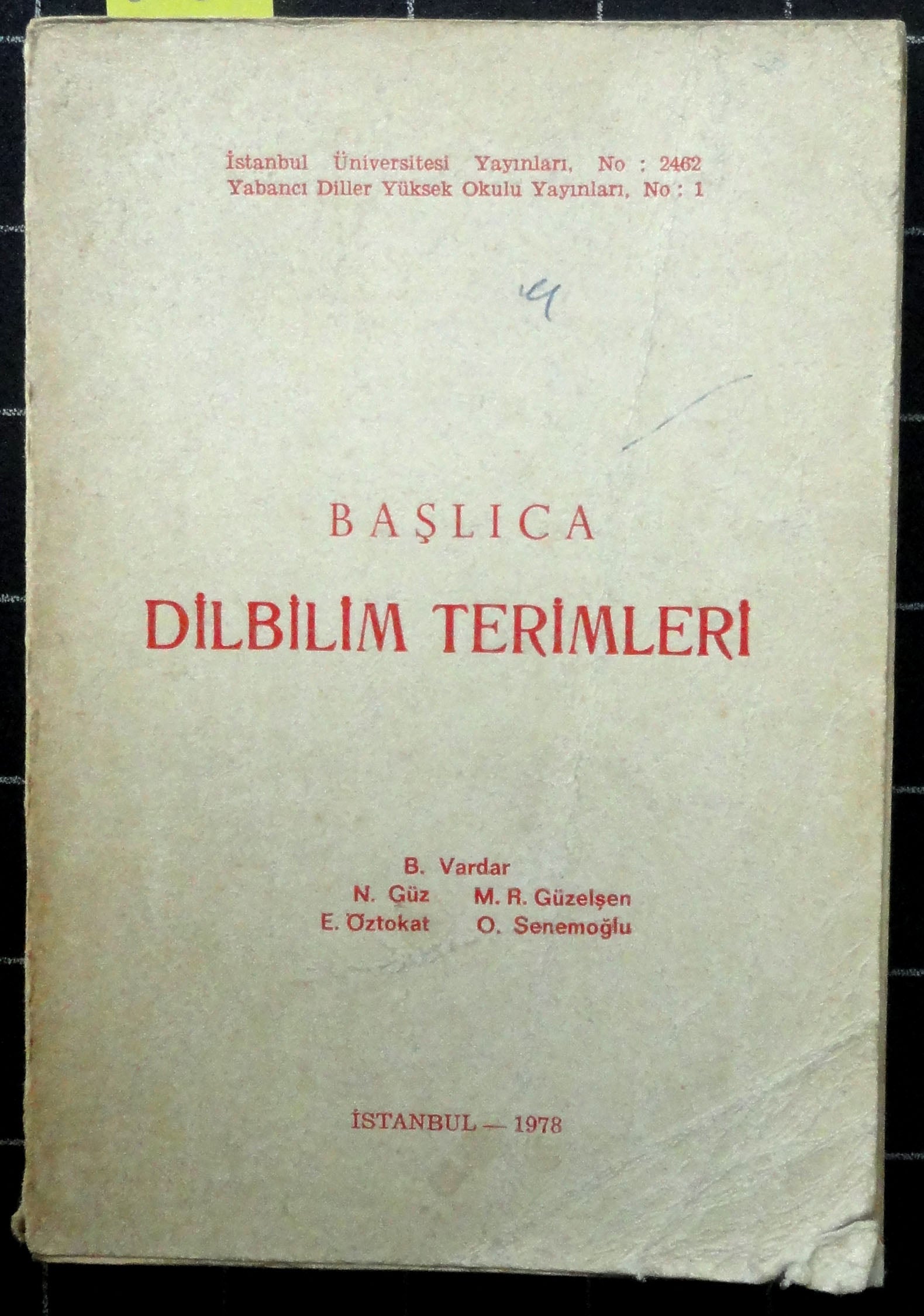 Başlıca Dilbilim Terimleri