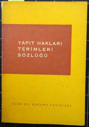 Yapıt Hakları Terimleri Sözlüğü