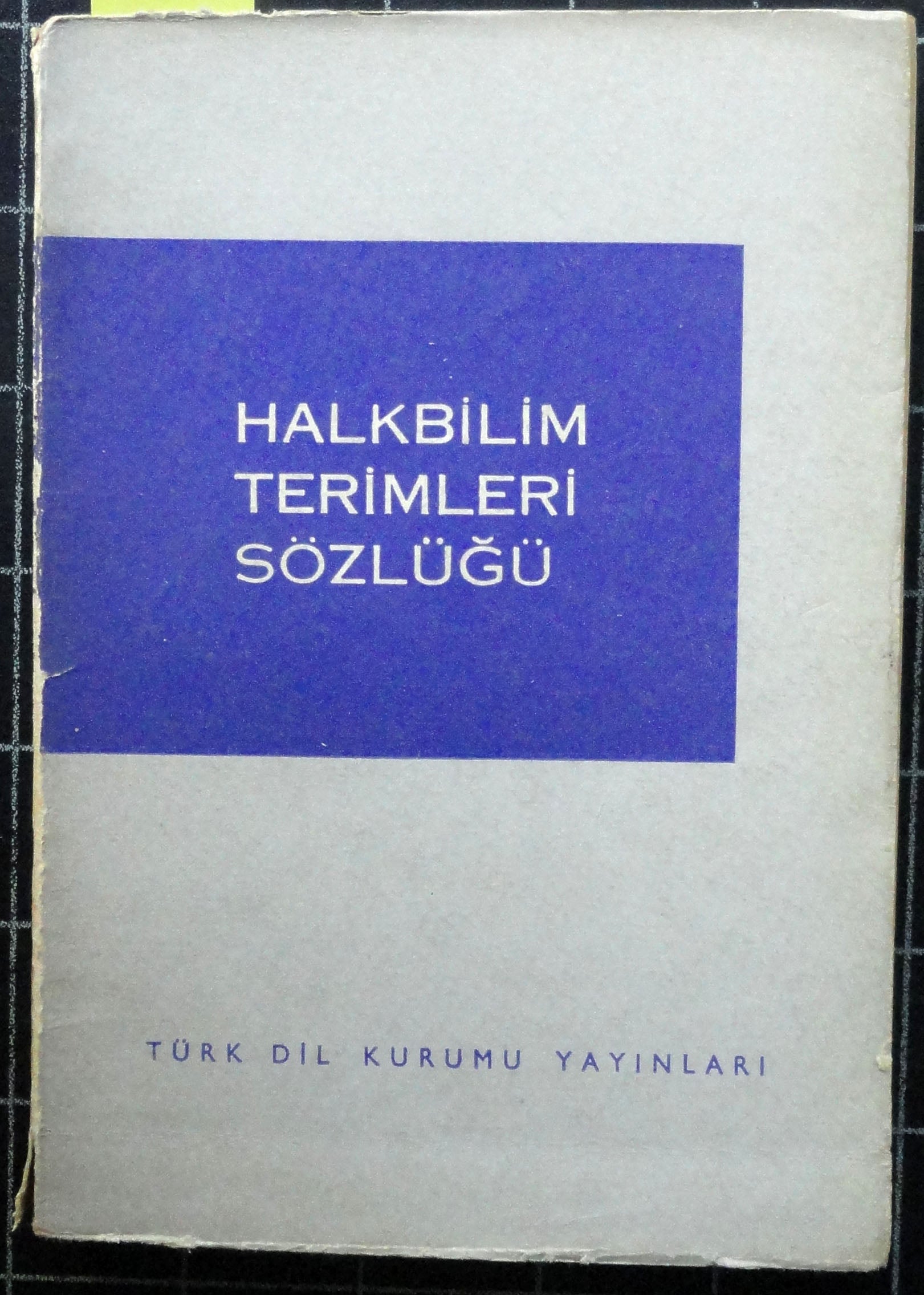 Halkbilim Terimleri Sözlüğü