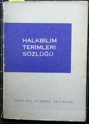 Halkbilim Terimleri Sözlüğü