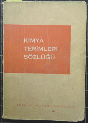 Kimya Terimleri Sözlüğü