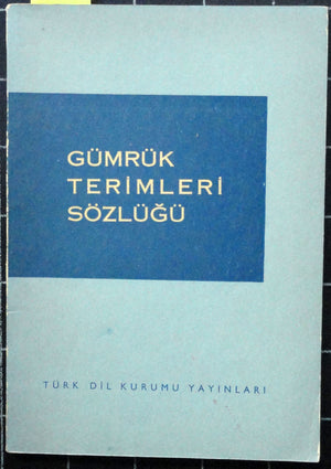 Gümrük Terimleri Sözlüğü