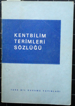 Kentbilim Terimleri Sözlüğü