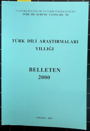 Türk Dili Araştırmaları Yıllığı Belleten 2000