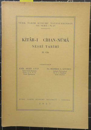 Kitab-ı Cihan-nüma Neşri Tarihi II. Cilt
