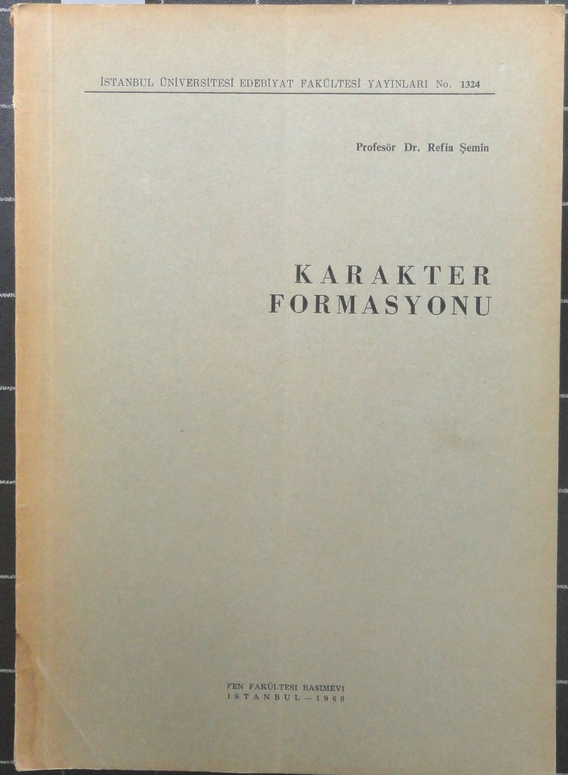 Karakter Formasyonu