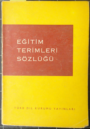 Eğitim Terimleri Sözlüğü
