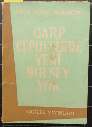 Garp Cephesinde Yeni Bir Şey Yok