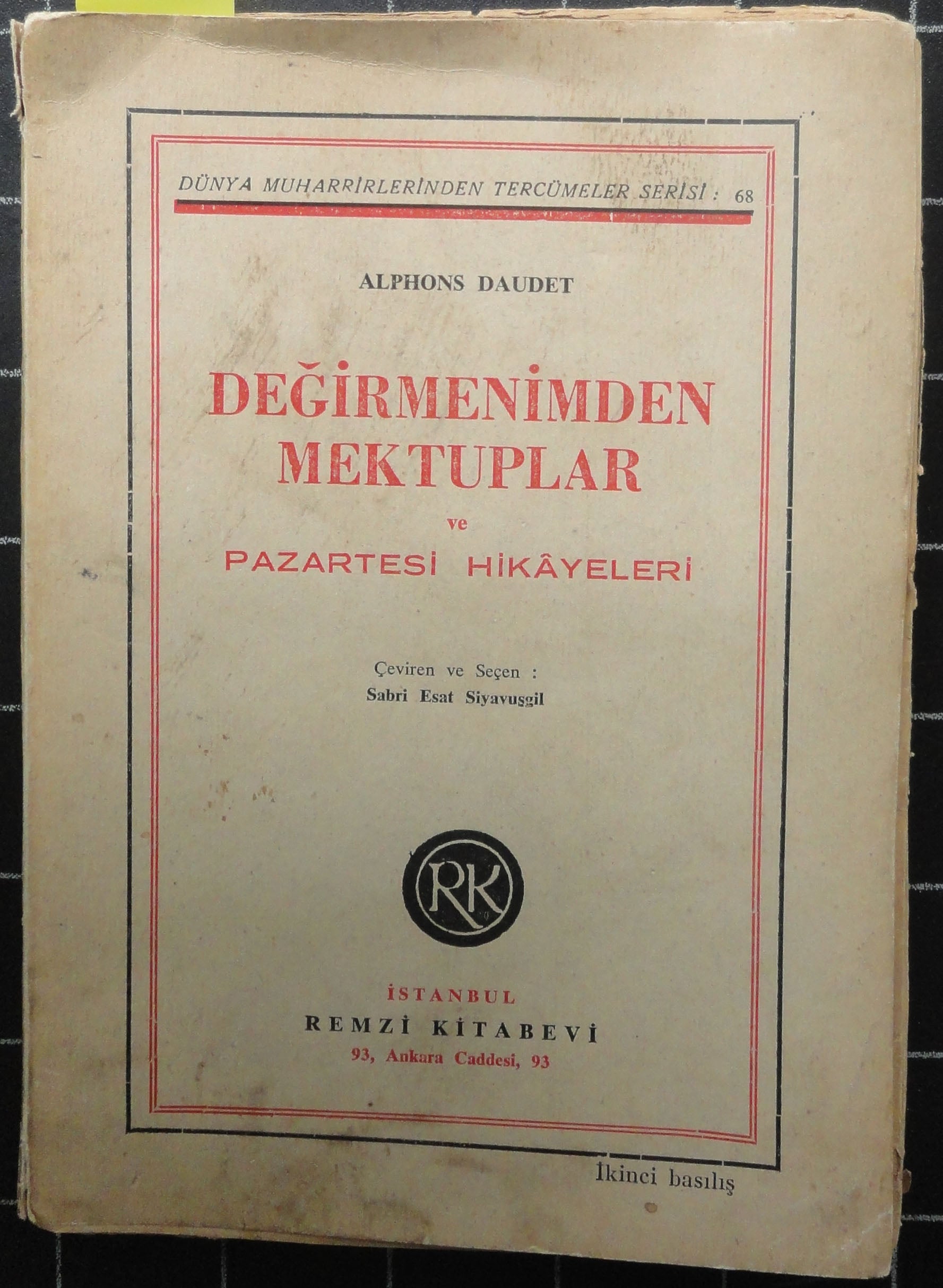 Değirmenimden Mektuplar ve Pazartesi Hikayeleri