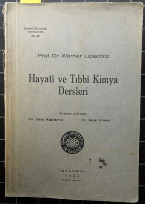 Hayati ve Tıbbi Kimya Dersleri