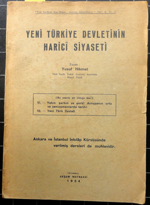 Yeni Türkiye Devletinin Harici Siyaseti