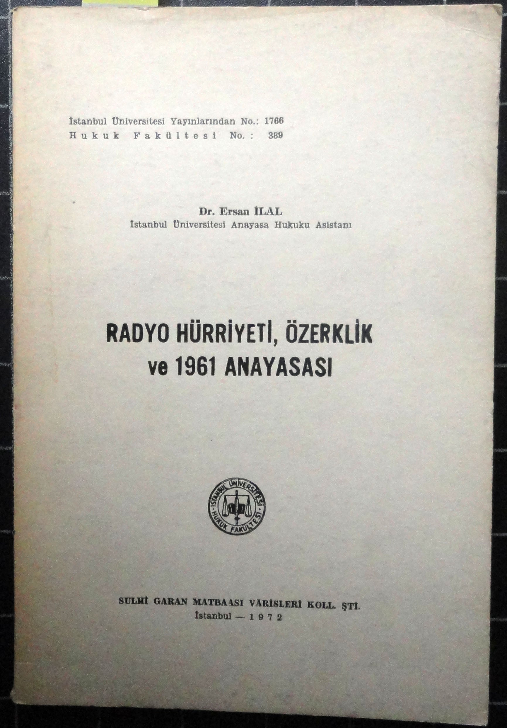 Radyo Hürriyeti Özerklik ve 1961 Anayasası