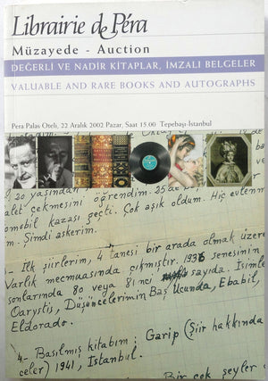 Librairie de Pera - Müzayede - 45. Müzayede - Değerli ve Nadir Kitaplar İmzalı Belgeler