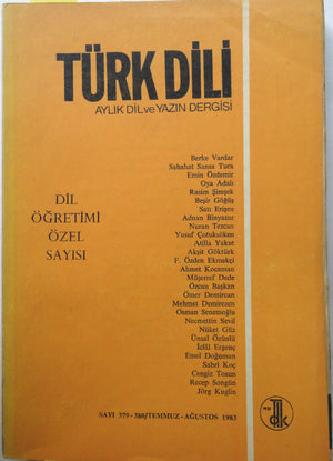 Dil Öğretim Özel Sayısı Cilt XLVII-Sayı 379-380