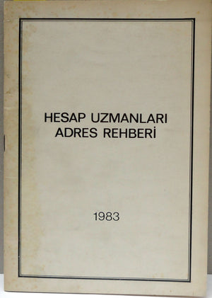 Hesap Uzmanları Adres Rehberi 1983
