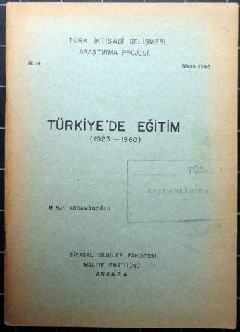 Türkiye'de Eğitim (1923-1960)