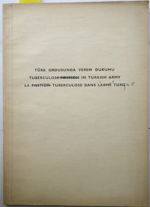 Türk Ordusunda Verem Durumu
