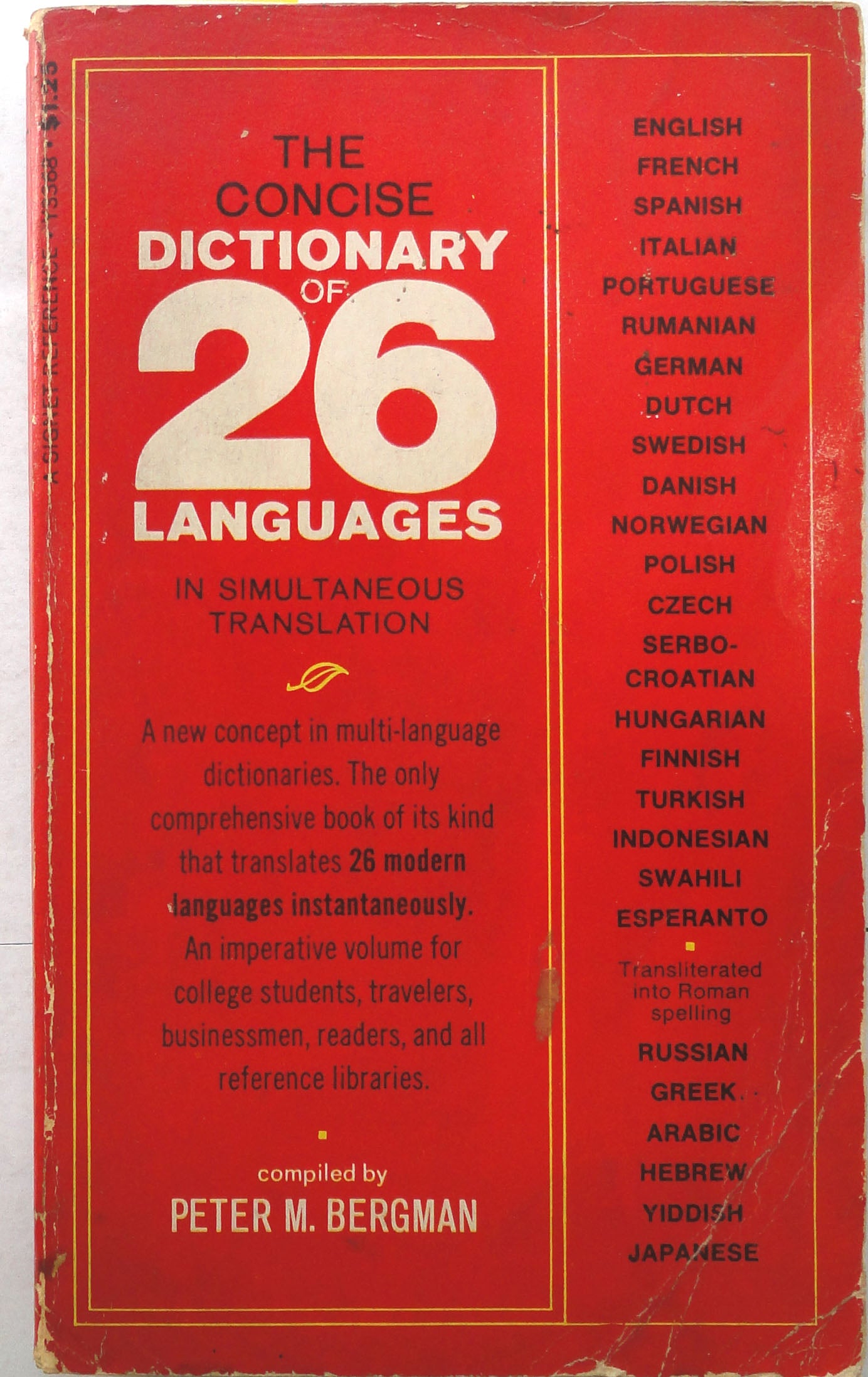 The Concise Dictionary of 26 Languages in Simultaneous Translations