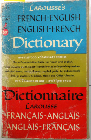 Larousse's French-English English-French Dictionary