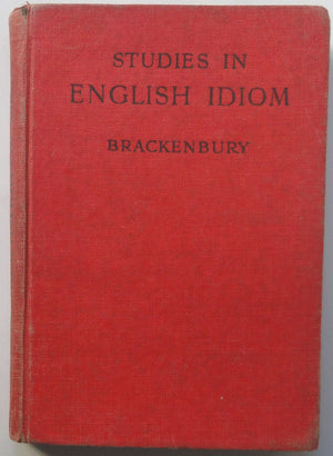 Studies In English Idiom