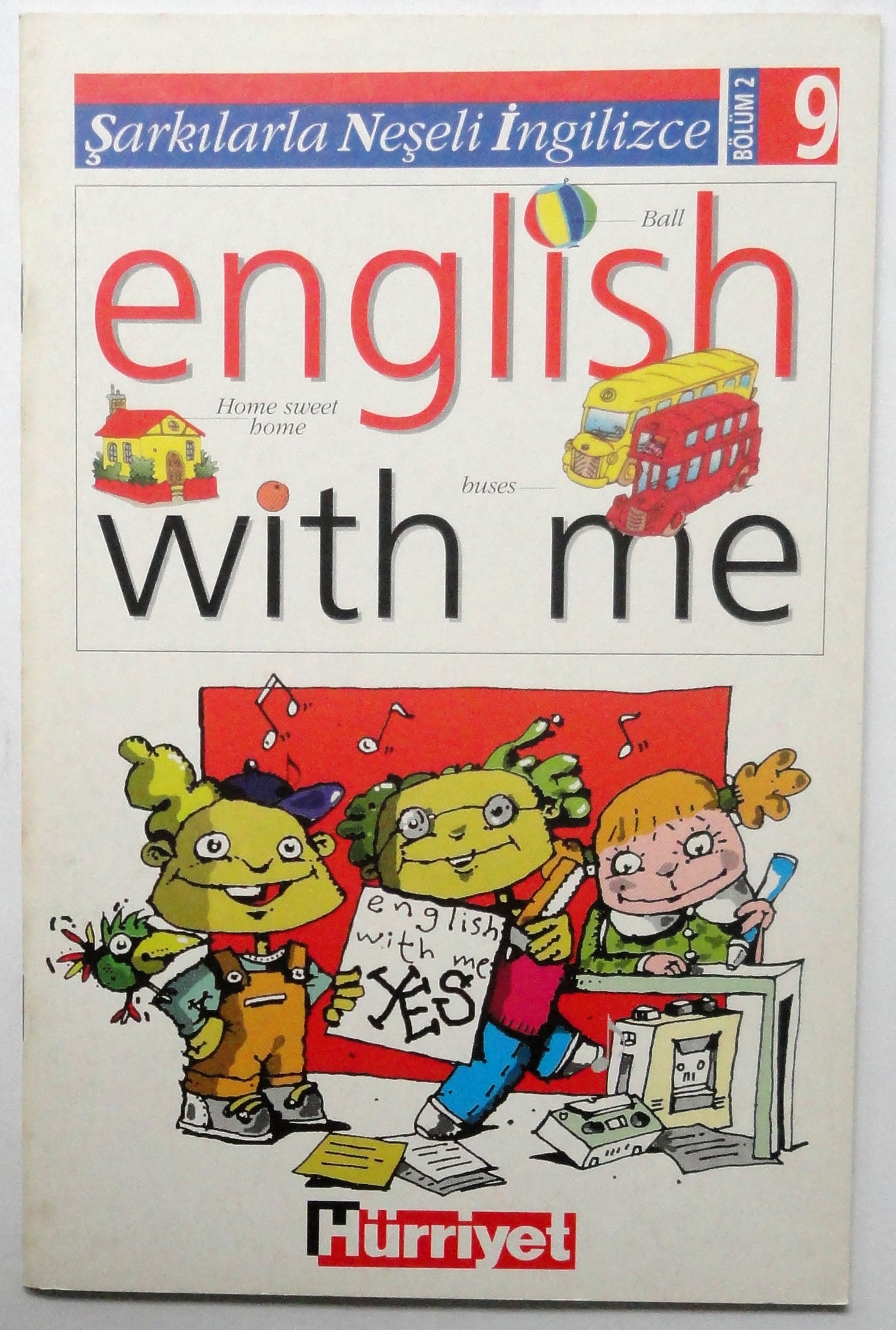 Oyunlarla Neşeli İngilizce Bölüm 2 sayı 9 Game English With me book
