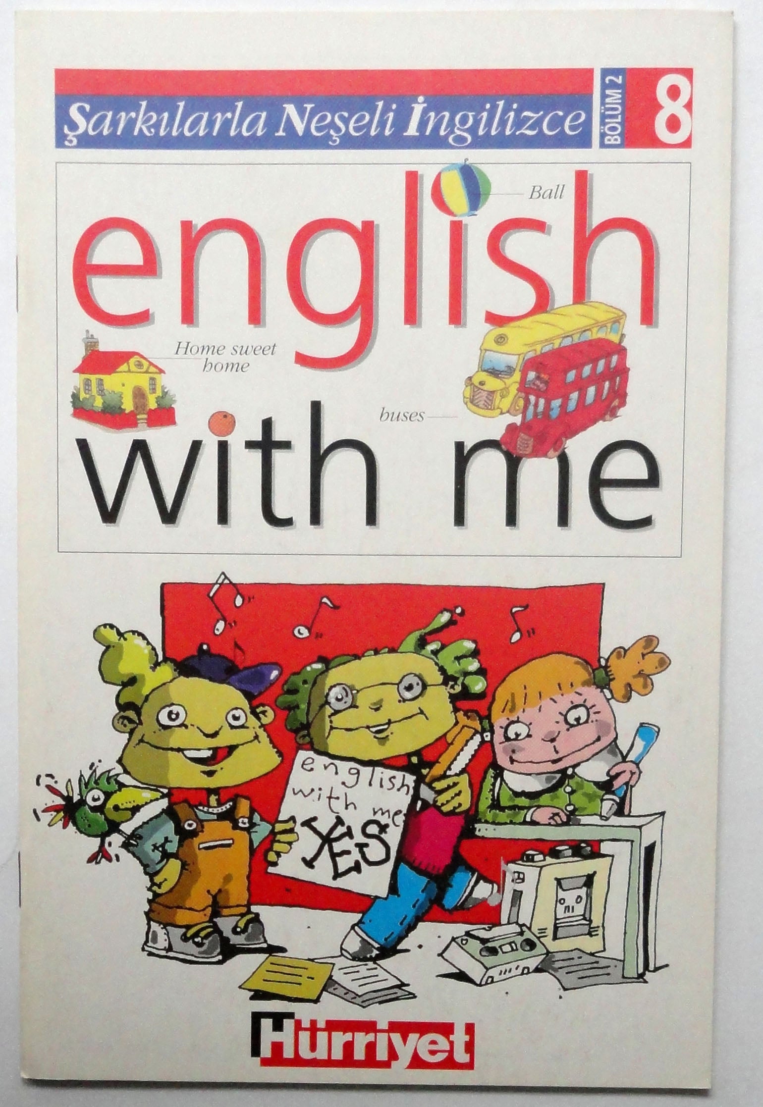 Oyunlarla Neşeli İngilizce Bölüm 2 sayı 8 Game English With me book