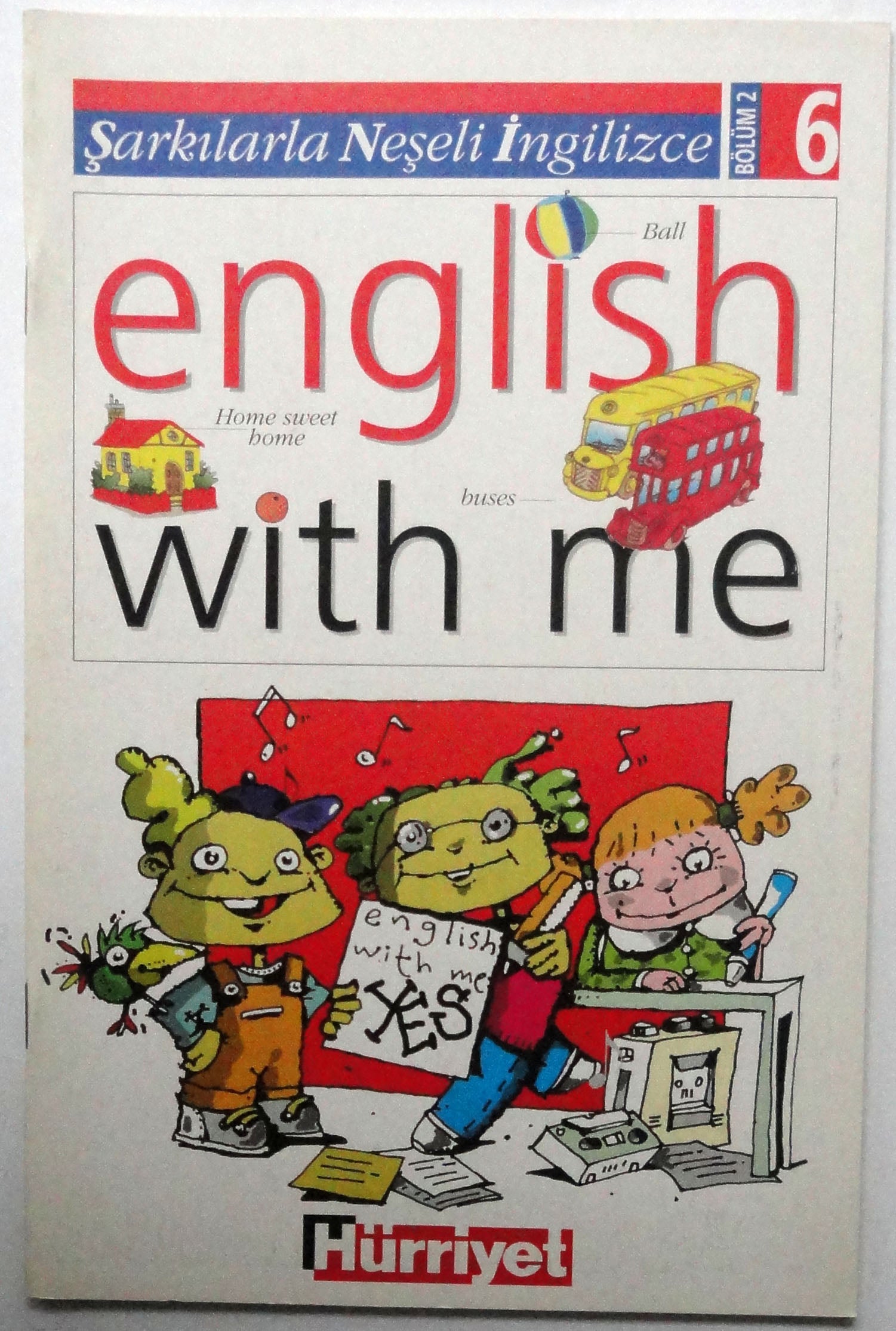 Oyunlarla Neşeli İngilizce Bölüm 2 sayı 6 Game English With me book