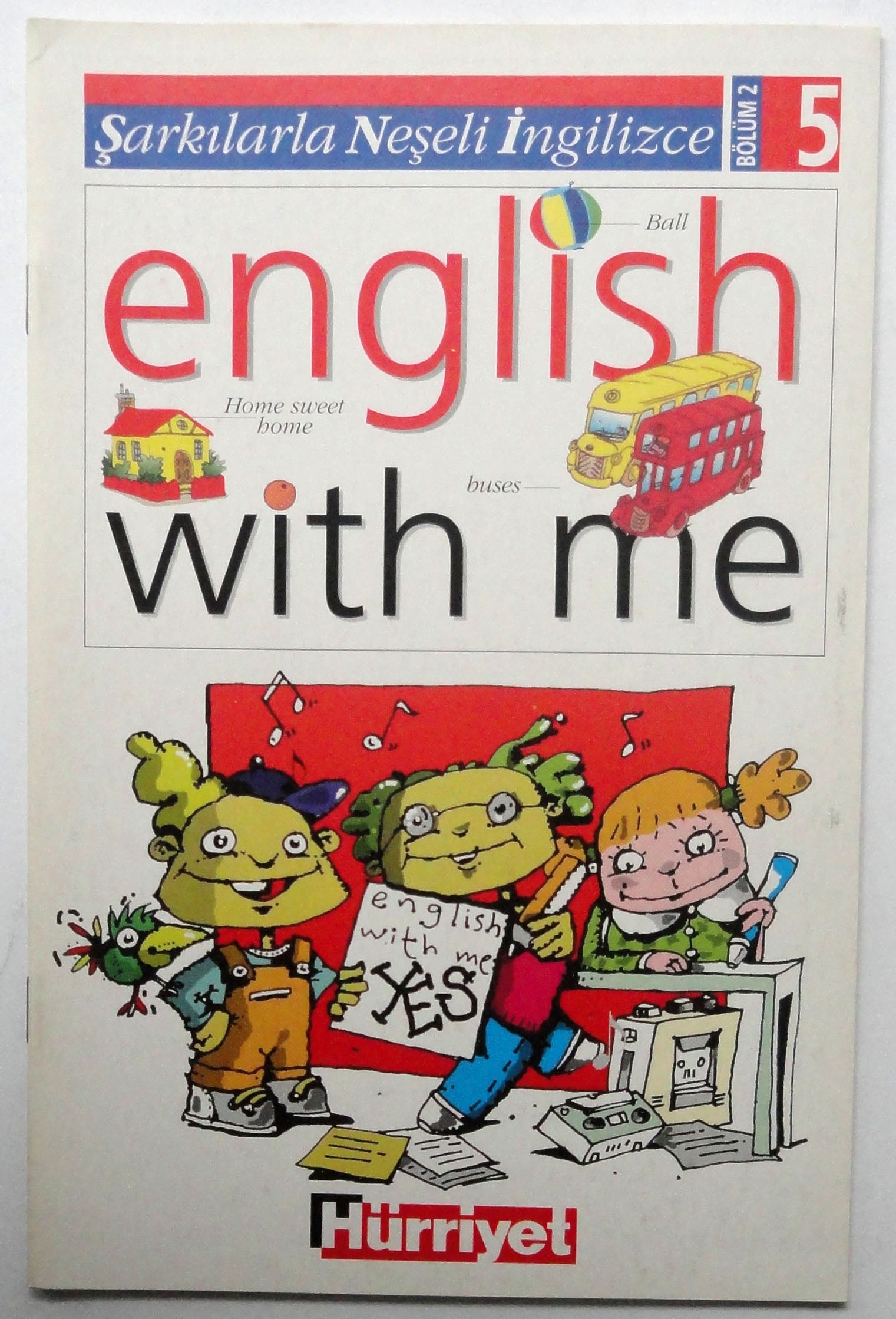 Oyunlarla Neşeli İngilizce Bölüm 2 sayı 5 Game English With me book