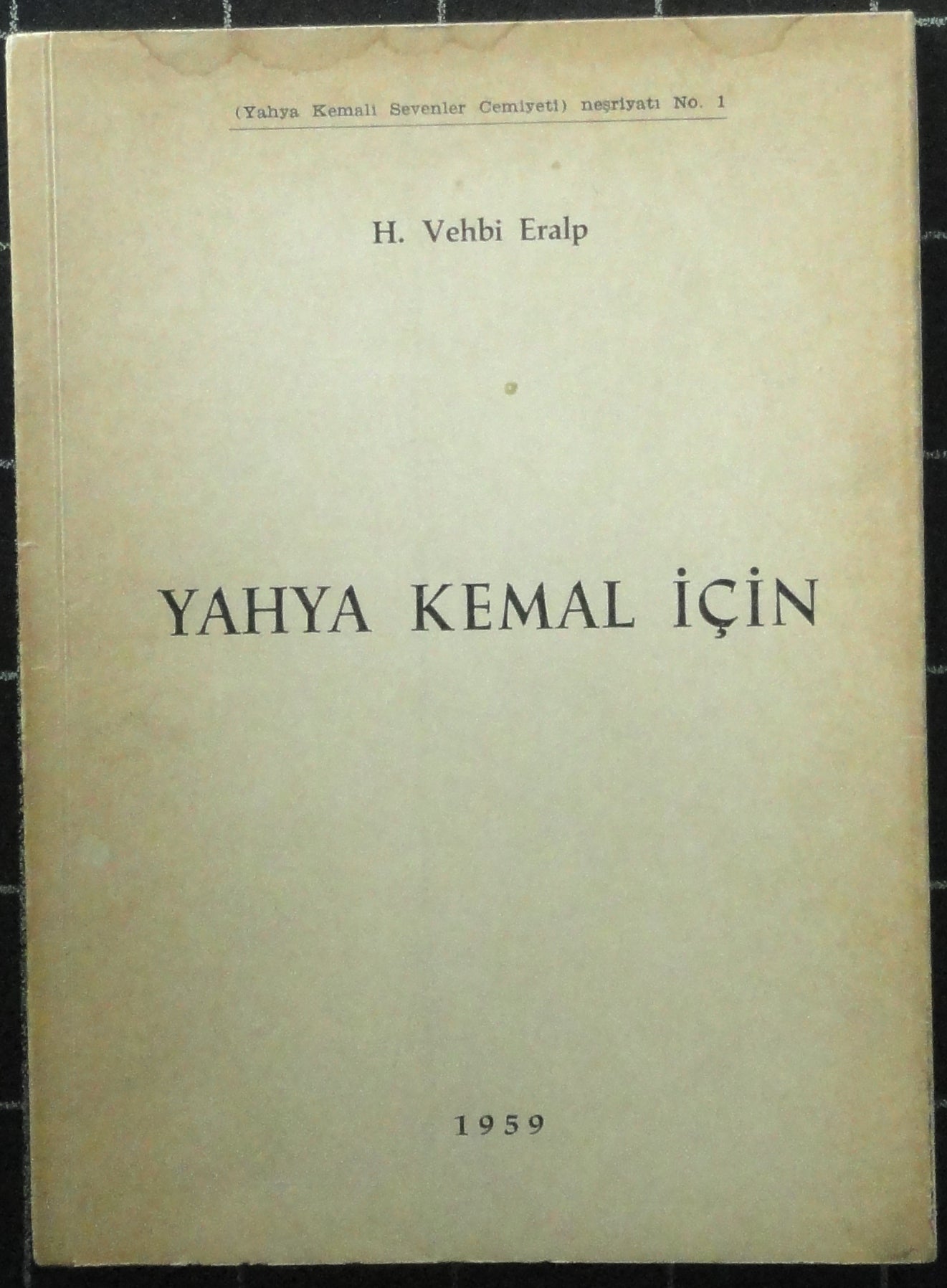 Yahya Kemal İçin